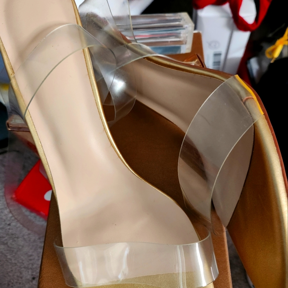 Clear Strap Heels